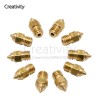 10PCS/100PCS Original CR-6 SE Nozzles for CR-6 SE Hotend Extruder Brass Nozzles Ender-3 S1 MK8 Nozzle 0.3/0.4/0.5/0.6/0.8MM 3d Printer parts