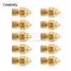 10PCS/100PCS Original CR-6 SE Nozzles for CR-6 SE Hotend Extruder Brass Nozzles Ender-3 S1 MK8 Nozzle 0.3/0.4/0.5/0.6/0.8MM 3d Printer parts