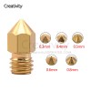 MK8 MK7 Brass Nozzle 5PCS/Lot 0.3/0.4/0.5/0.6/0.8/1.0mm Sharp Brass Nozzle Extruder Threaded 1.75mm 3.0mm Filament Head 3D Printer Parts 