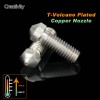 1PCS Creativity T-Volcano Plated Copper Nozzle Durable Non-stick High Performance M6 Thread For 3D Printers For E3D Volcano Hotend