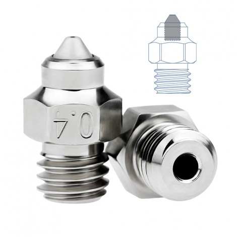 MK8 Bimetallic MY Nozzle For Ender3/V2 CR10 Ender5 Hotend 1.75MM Filament MK8 J-head hotend bimetal Nozzle M6 Thread