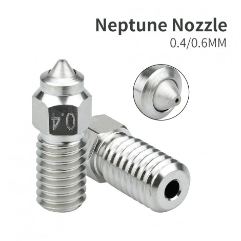 Neptune 4 Bimetallic MY Nozzle High Temperature High quality 500°C 0.4/0.6mm ELEGO Nozzle For Neptune 4 PRO 3d printer