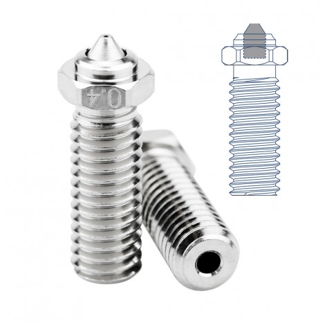 Volcano Bimetal Nozzle 1/3 PCS 3d printer 0.4/0.6/0.8mm High quality 500°C Volcano Nozzle For Kobra2 Sidewinder X1& X2 Genius Vyper 3d printer