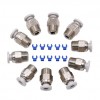Creativity PC4‑M10 Straight Pneumatic Push Fitting Connector for ender3 E3D-V6 Long-Distance Bowden Extruder Compatible with Ender3/ CR10 3D Printer-10PCS