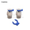 2pcs Pneumatic Connectors PC4-01 For Ender3 CR10 J-Head MK8 1.75mm PTFE Tube 3D Printer Quick Coupler Fittings Hotend Part