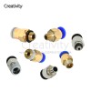 10 pcs/lot 3D Printer Pneumatic Fittings PC4-M6 many type For 4mm PTFE Tube connector Coupler PC4 3d printer accessories