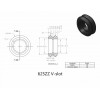 CNC Plastic wheel POM with 625zz MR105zzldler Pulley Gear Passive Round Wheel Perlin Wheel V type for V-Slot