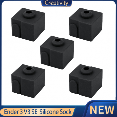 Ender 3 V3 SE Heating Block Silicone Sock Sleeve Cover 5PCS / Lot For Ender 3-V3 SE Extruder Protect Socks Covers Fit ender3 se Pro Heat Block