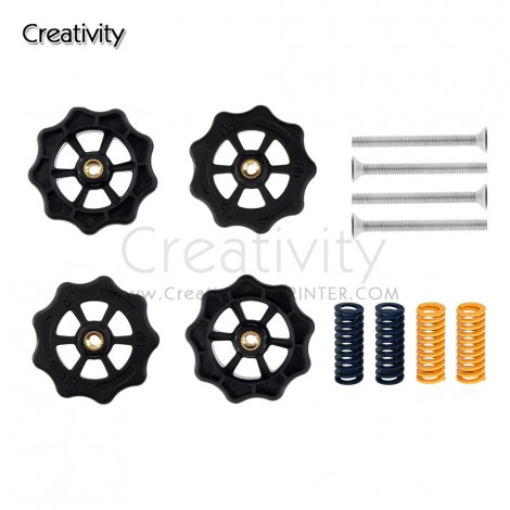 4pcs 3D Printer Parts MK3 HotBed M4*40mm Upgraded Big Hand Twist Auto Leveling Nuts For Mini Ender 3 PRO CR10 CR-10S