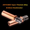 V5 Titanium Alloy Bi-Metal throat Heatbreak for ANYCUBIC Mega S/Pro/Vyper 1.75mm Filament 3d Printer Parts 