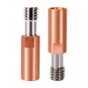 CR10 Bimetallic Throat Titanium Copper Alloy Ender3 Heat Break Long Distance Bowden Tube 1.75/ 4.1mm rough V6 Extrusion For Ender 3 CR10S 1pc Creativity 