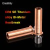 1pc Upgrade 3D Printer Parts CR6SE Throat All Metal Bimetal Heatbreak Copper Titanium TC4 Throat For CR-6 SE/Max/CR-5 PRO