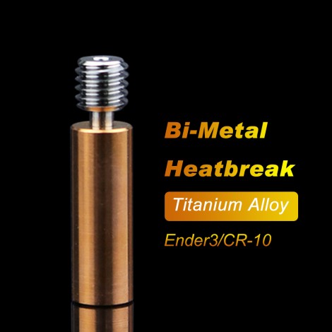 1pcs Creativity Throat Ender3 CR10 Titanium alloy Bi-Metal Heatbreak For CR10 ENDER 5/3 CR-10S 1.75MM Filament Smooth Heat break