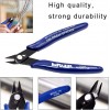 Creativity PLATO Blue Flush Cutter Mini Diagonal Cutting Pliers Side Cutter Nippers Wire Cutter