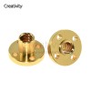 T8 Screw nut Brass 22mm Flange Nut For CNC 3D Printer Parts 8mm 4-Start Lead Screw 300mm long With Copper