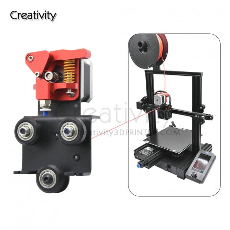 Ender3 3D Printer Upgrade Direct dual gear Extruder Kit with Pulleys Direct Drive Plate for Ender3 V2 Adapt Plate CR10S pro backplane